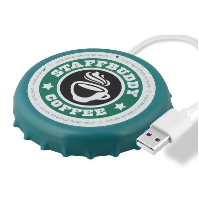 Happythings 306472 11 x 11 x 2 cm USB Mug Warmer, Green 