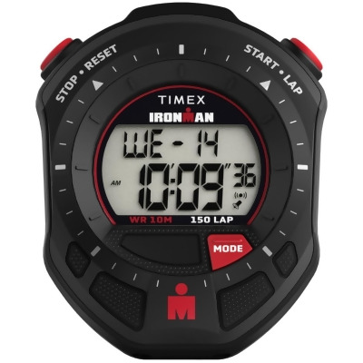 Timex TW5M575009J 65 mm Unisex Ironman Stopwatch - Digital Dial Black Case 
