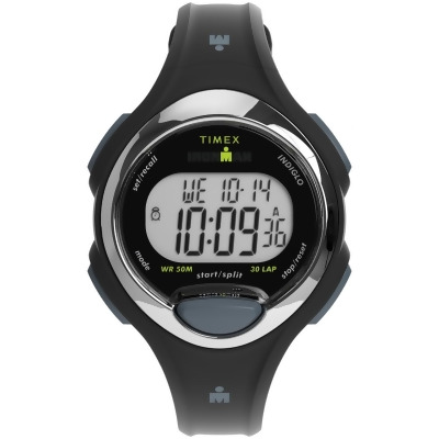 Timex TW2W173009J 34 mm Womens Ironman E30 Watch - Black Strap Digital Dial Black Case 