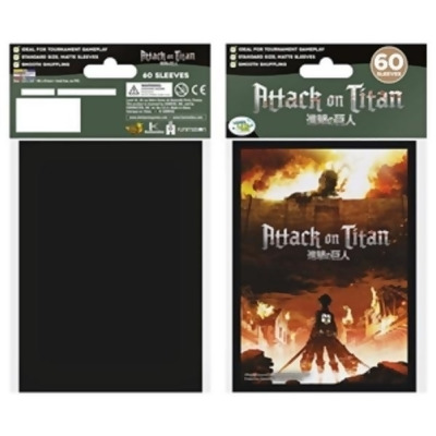 Japanime Games PCAL420055 Attack on Titan Standard Sleeves the Wall - Card Accessories, Multi Color 