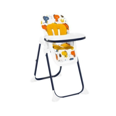 Total Tactic AD10034YW Baby High Chair Folding Feeding Chair with Multiple Recline & Height Positions, Yellow 