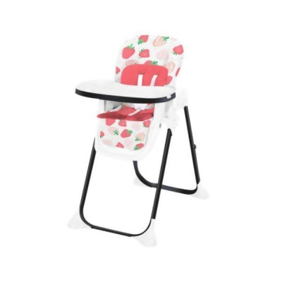 Total Tactic AD10034PI Baby High Chair Folding Feeding Chair with Multiple Recline & Height Positions, Red 