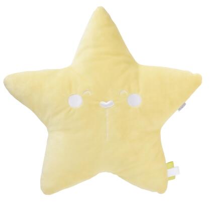 Saro SA0172YEL 12.60 x 1.57 x 12.60 in. Sweet Star Pillow for Baby, Yellow