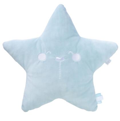 Saro SA0172MINT 12.60 x 1.57 x 12.60 in. Sweet Star Pillow for Baby, Mint