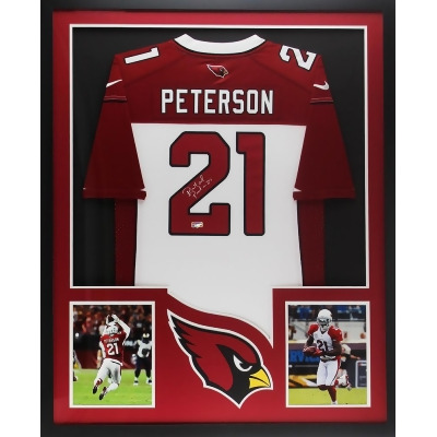 Radtke Sports 12203 Patrick Peterson Signed Arizona Cardinals Framed Nike NFL Jersey, White - Large 