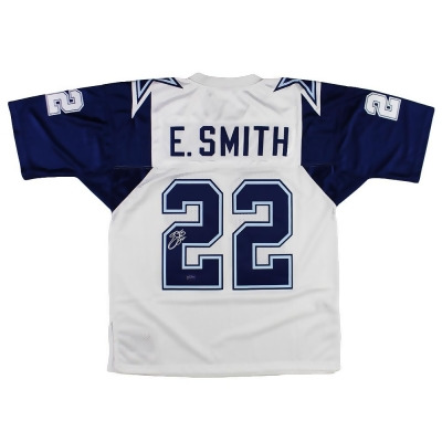 Radtke Sports 22886 Emmitt Smith Signed Dallas Cowboys Mitchell & Ness Replica Thanksgiving NFL Jersey 