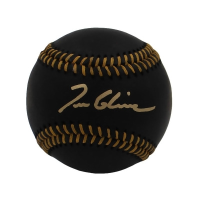 Radtke Sports 23705 Tom Glavine Signed Atlanta Braves Rawlings Official Major League Black MLB Baseball 