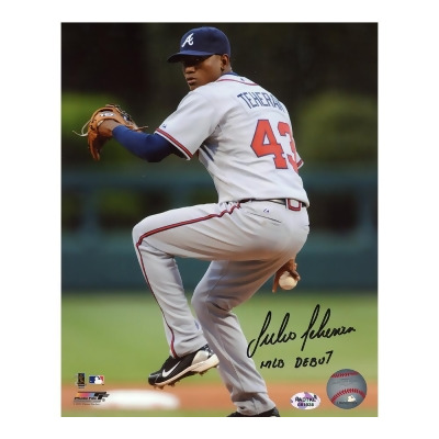 Radtke Sports 9012 8 x 10 in. Julio Teheran Signed Atlanta Braves Unframed MLB Photo with MLB Debut Inscription 