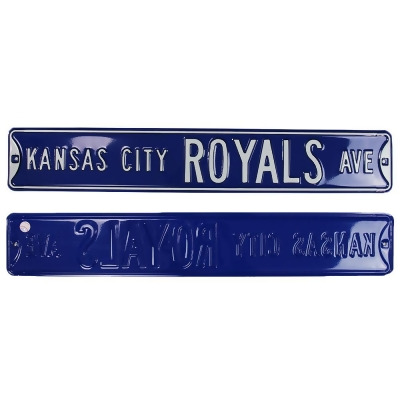 Radtke Sports 2635 Kansas City Royals Avenue MLB Licensed Authentic Steel Blue & White Street Sign 