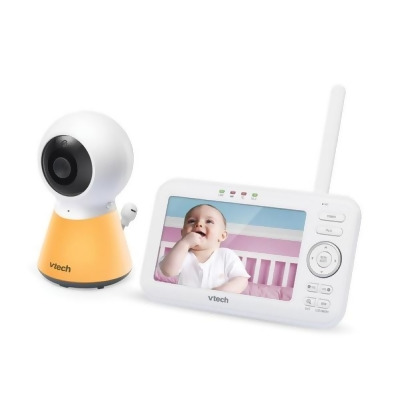 VTech VM5254 1080p Video Baby Monitor System with 5 in. Display & Adaptive Night-Light, White 