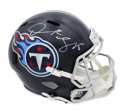 Radtke Sports 18759 Derrick Mason Signed Tennessee Titans Speed Full Size NFL Helmet