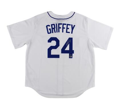 Radtke Sports 23044 Ken Griffey Jr. Signed Seattle Mariners Nike MLB Jersey, White 