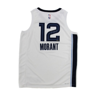 Radtke Sports 23311 Ja Morant Signed Memphis Grizzlies Nike Swingman NBA Jersey, White 