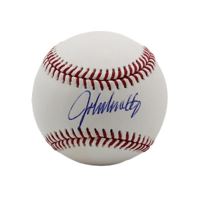 Radtke Sports 8796 John Smoltz Signed Atlanta Braves Rawlings Official Major League MLB Baseball, White 