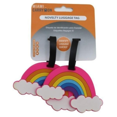 Miami CarryOn TLCRAINB Rainbow Luggage Tags - Set of 2 