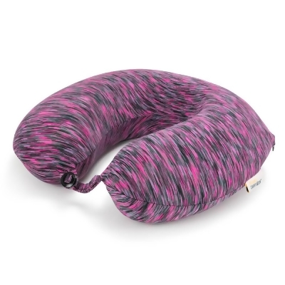 Miami CarryOn TLUPMPKBK Space Dye Memory Foam Travel Pillow/Neck Pillow (Pink/Black) 