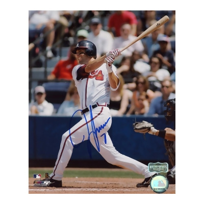 Radtke Sports 8667 8 x 10 in. Jeff Franceour Signed Atlanta Braves Unframed MLB Photo, White Jersey 