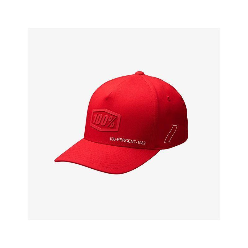 100 Percent 20092-003-01 Shadow Youth Snapback Hat, Red