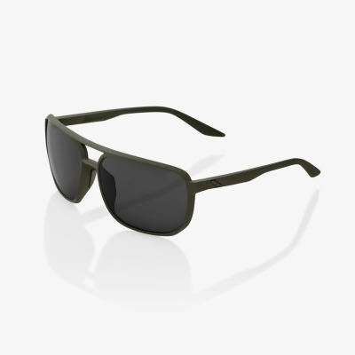 100 Percent 60018-00006 Konnor Sunglasses, Soft Tact Army Green & Smoke Lens 