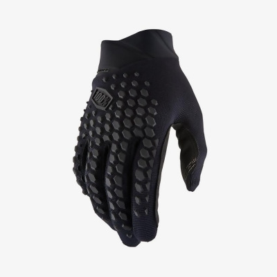 100 Percent 10026-00000 Geomatic MTB Gloves, Black & Charcoal - Small 