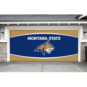 Victory Corps - Montana State Bobcats 7 ft. x 16 ft. Garage Door Decor Banner Sign Mural - All
