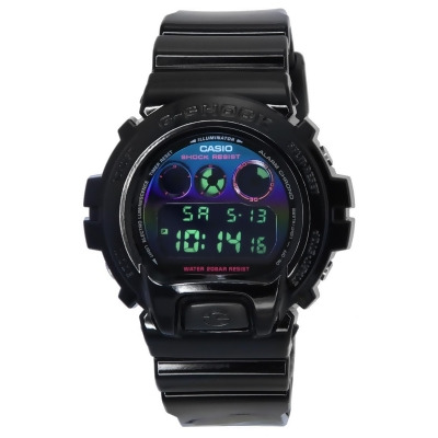 Casio DW-6900RGB-1 G-Shock Virtual Rainbow Digital Quartz 200M Mens Watch, Black - Adult 