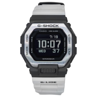 Casio GBX-100TT-8 G-Shock Move G-Lide Mobile Link Digital Gray Resin Strap Quartz 200M Mens Watch, Black - Adult 