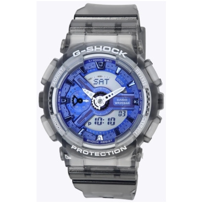 Casio GMA-S110TB-8A G-Shock Analog Digital Blue Dial Quartz 200M Womens Watch, Blue - Adult 