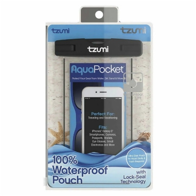 Tzumi 3856BK Aqua Pocket 100 Percent Waterproof Pouch for iPhones 