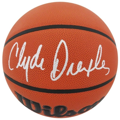 Schwartz Sports Memorabilia DREBSK219 Clyde Drexler Signed Wilson Indoor & Outdoor NBA Basketball 