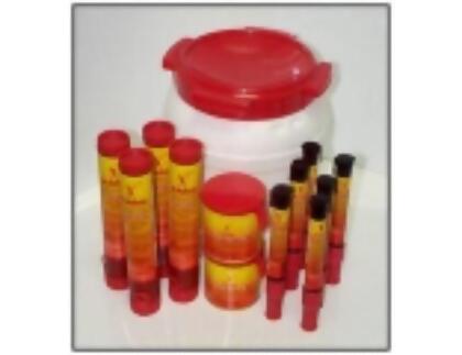 Datrex CI3487P Plastic Keg to Safely Store Pyro White with Red Lid & Waterproof 