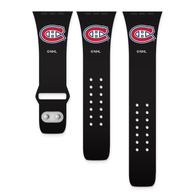 Finest Gold BA506-S-38 38 & 40 mm Gametime Montreal Canadiens Silicon Band fits Apple Watch 