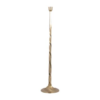 Sagebrook Home 18203-03 36 in. Metal Twisted Floor Taper Candleholder, Gold 