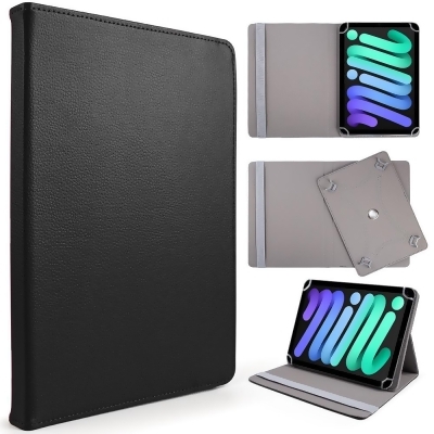 Dream Wireless LPFU8-FOS-BK 7-8 in. Universal Basik Slim Folio Protective Cover with Foldable Stand & Multi Viewing Angle for iPad, Black 