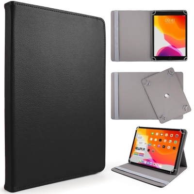 Dream Wireless LPFU10-FOS-BK 9-10 in. Universal Basik Slim Folio Protective Cover with Foldable Stand & Multi Viewing Angle for iPad, Black 