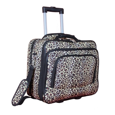 World Traveler 812013-168 World Traveler Rolling 17-inch Laptop Case - Leopard 