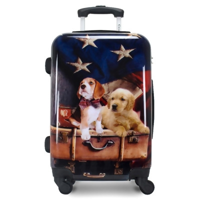 Chariot CHD-71 Chariot Dogs Freedom Pups 20-Inch Carry-On Hardside Expandable Spinner Luggage 