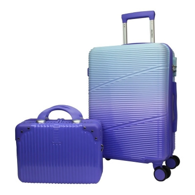 World Traveler WT201-2-LAVENDER World Traveler Highways 2-Piece Hardside Carry-On Spinner Luggage Set - Lavender 