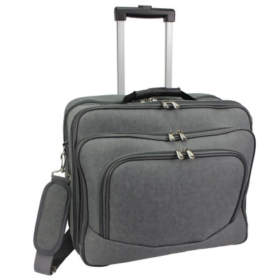 World Traveler WT2013-GREY World Traveler Rolling 17-inch Laptop Case - Grey 