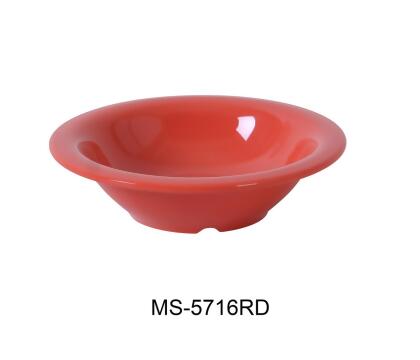 Yanco MS-5716RD 16 oz Mile Stone Soup Bowl, Orange Red - 1.75 x 7.5 in. - Pack of 48 