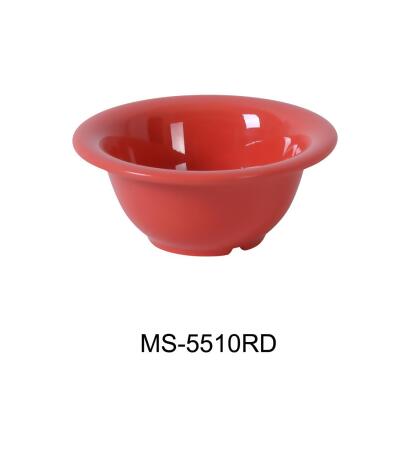 Yanco MS-5510RD 10 oz Mile Stone Soup Bowl, Orange Red - 2.25 x 5.5 in. - Pack of 48 