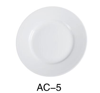 Yanco AC-5 5.5 in. ABCO Bread Plate - Porcelain, Super White - Pack of 36 