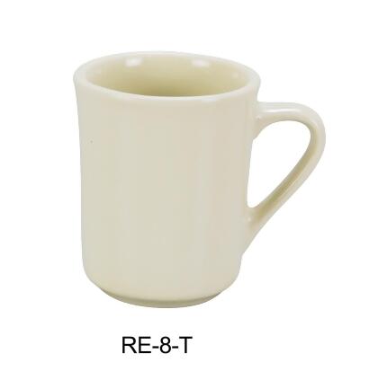 Yanco RE-8-T 8 oz China Recovery Tierra Mug, American White - 3.65 x 3 in. - Pack of 36 