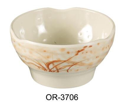 Yanco OR-3706 14 oz Orchis Rice Bowl, , Gold - 2.5 x 5 in. - Pack of 60 
