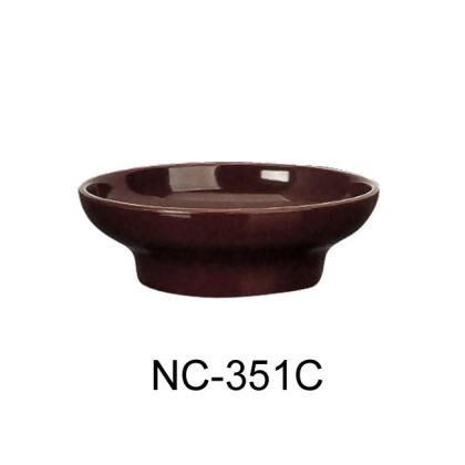 Yanco NC-351C 4 oz Tulip & Salsa Bowl, Chocolate - 1.25 x 4 in. - Pack of 48 