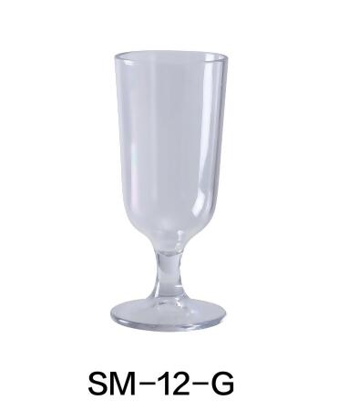 Yanco SM-12-G 12 oz Stemware Goblet Glass, Clear - 3 x 7 in. - Pack of 24 
