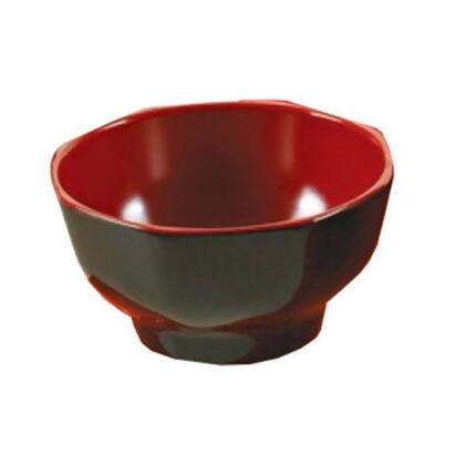 Yanco CR-3006 10 oz Two-Tone Bowl, Black & Red - 2.25 x 4.5 in. - Pack of 48 