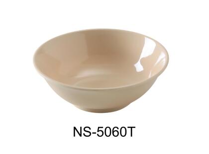 Yanco NS-5060T 22 oz Nessico Rimless Bowl, Tan - 2.125 x 6.75 in. - Pack of 24 
