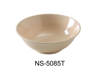 Yanco NS-5085T 57 oz Nessico Rimless Bowl, Tan - 3.25 x 9.75 in. - Pack of 12 