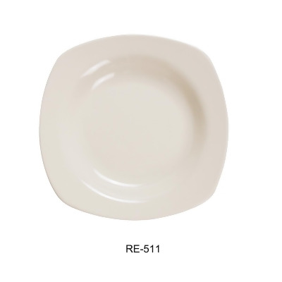 Yanco RE-511 11.5 in. China Recovery Square Pasta Bowl, American White - 12 oz - Pack of 12 
